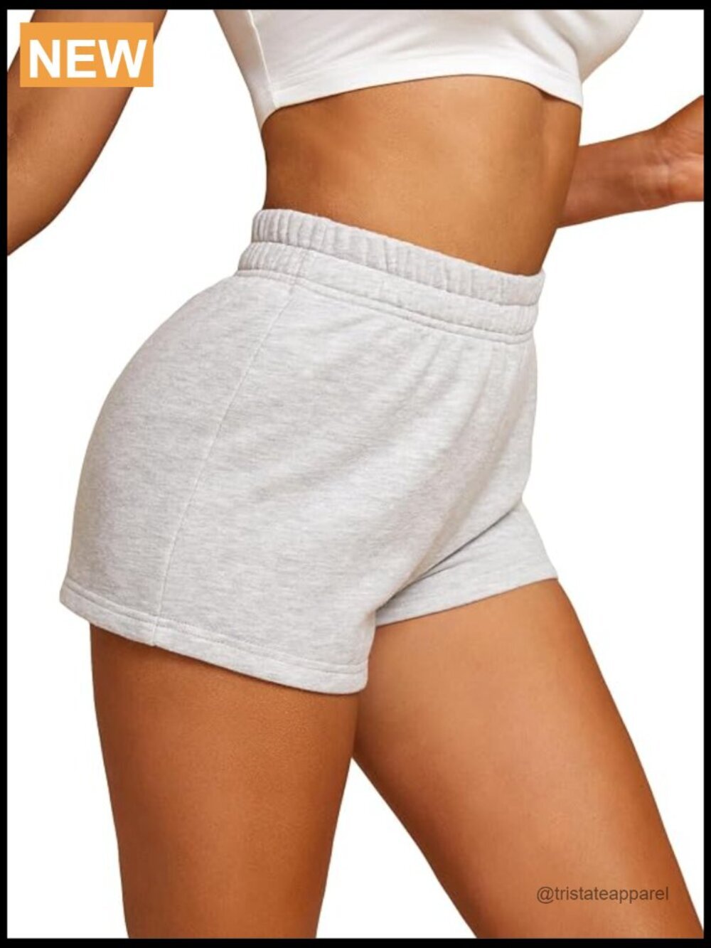 High Rise Elastic Waist Wide Leg Lounge Shorts